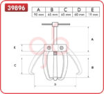 Mini Extrator com 3 Garras  - GB39896 - Imagem 2